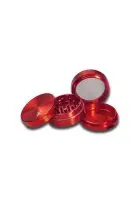 Black Leaf Aluminium Grinder 4-tlg. Ø40mm  - Rot