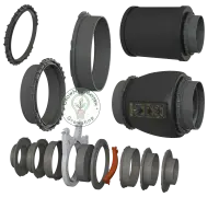Secret Jardin Connector Flansch DF16  für EC-Lüfter 125mm