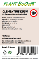 Plant BoOoM Clementine Kush | 3x Cannabis Samen Feminisiert