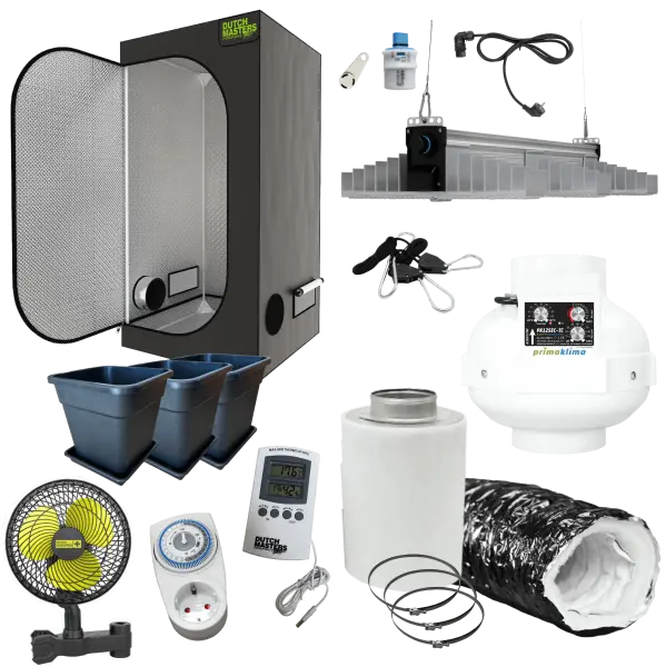 Silent Premium Growbox Komplettset 80x80x180