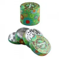 Black Leaf Aluminium Grinder "Smoking for...