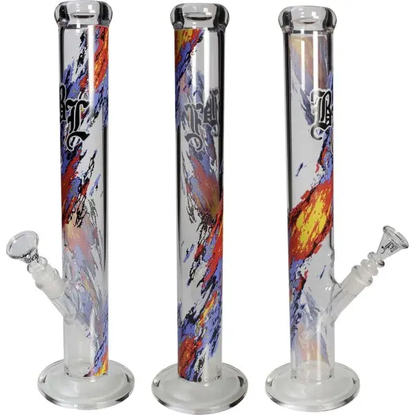 Black Leaf Zylinderbong Flammen - 43cm