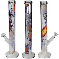 Black Leaf Zylinderbong Flammen - 43cm