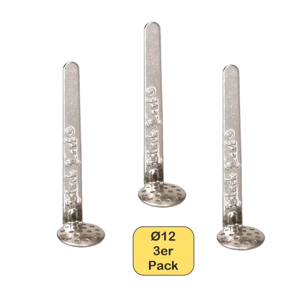 Edelstahl-Hängesiebe 12 mm – 3er Pack - Black Leaf