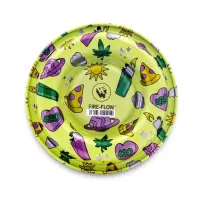 FIRE-FLOW - Metal Coffeeshop Ashtray | ⌀136 mm 420 Pattern