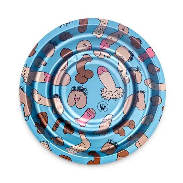 FIRE-FLOW - Metal Coffeeshop Ashtray | ⌀160 mm Dick Pattern