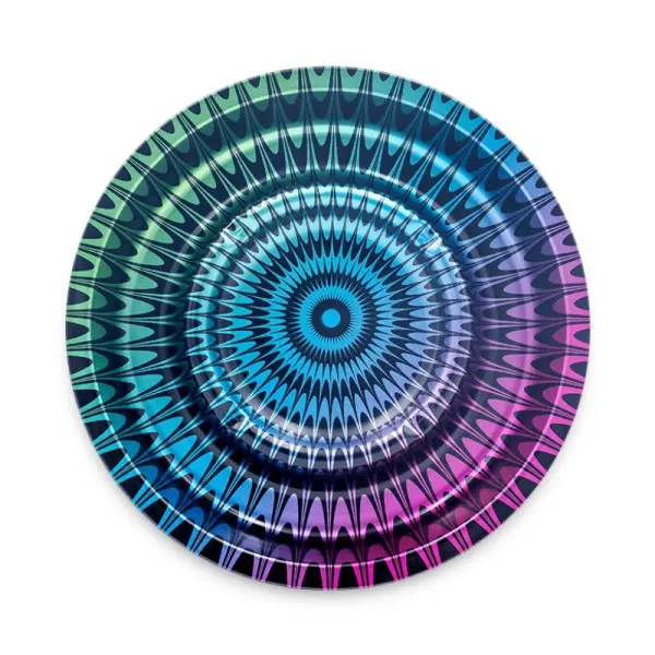 FIRE-FLOW - Metal Coffeeshop Ashtray | ⌀160 mm Trippy #1