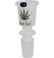Black Leaf Glaskopf zylindrisch sandgestrahlt mit...