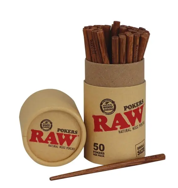 RAW Wooden Pokers 113mm | Holz-Stopfhilfe