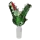 Glaskopf Krokodil grün - Bongkopf NS 14