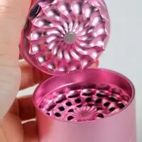 Black Leaf CNC Flower Grinder 5-tlg. Ø63/58mm H 64mm