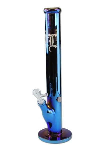 Black Leaf Neverland Zylinderbong Regenbogeneffekt blau | H 500mm Ø 52mm