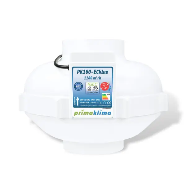 Prima Klima PK160-ECblue 1180m³/h 160mm EC Rohrventilator