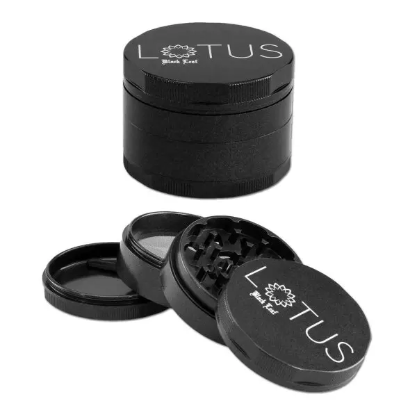 Black Leaf Lotus Grinder 4-tlg. Ø 63mm H 46mm | grau