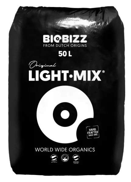 BioBizz Light-Mix mit Perlite 50 L – leicht vorgedüngte Bio-Erde