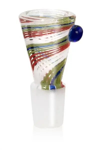 Glaskopf Cone Batik mit Rollstop - NS 19