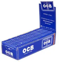 OCB Blau doppelt, kurz, Gummizug | 100 Blatt