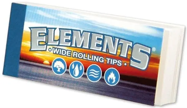 Elements Wide Filter Tips | 25mm x 60mm