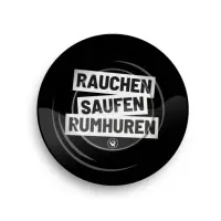 FIRE-FLOW - Metal Ashtray | ⌀135 mm Rauchen-Saufen-Rumhuren