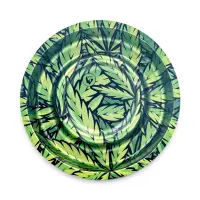 FIRE-FLOW - Metal Coffeeshop Ashtray | ⌀160 mm Leaves #33...
