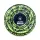 FIRE-FLOW - Metal Coffeeshop Ashtray | ⌀160 mm Leaves #33 Green