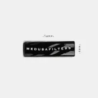 Medusafilters Twisted Glasfilter 9mm | Black by PLAISIR