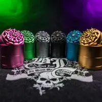 Black Leaf CNC Flower Grinder 5-tlg. Mini | Ø50mm...
