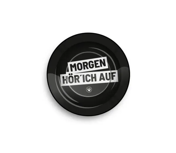 FIRE-FLOW - Metal Ashtray | ⌀135 mm Morgen Hör Ich Auf