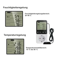 Hygrostat 16A | Feuchtigkeitsregler und Temperaturregler...