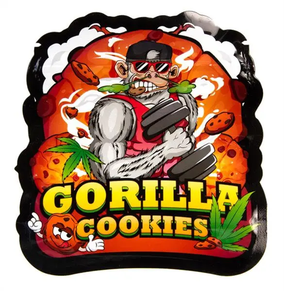 Mylar Bag Geruchsstopp Zip-Beutel – Gorilla Cookies
