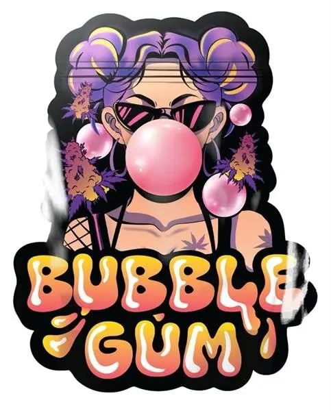 Mylar Bag Geruchsstopp Zip-Beutel – Bubble Gum
