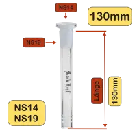 Black Leaf Schlitzdiffusor-Chillum - NS19 auf NS14 - verschiedene Längen