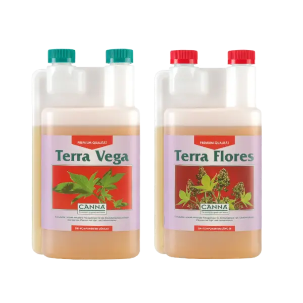 CANNA Terra Düngerset Basis – Terra Vega & Terra Flores 2L Set