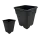 Pflanzentopf Vierkanttopf schwarz – 0,5L bis 30L