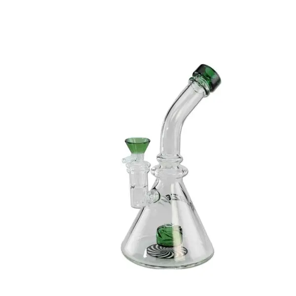 BLAZE Kräuterbong inkl. Banger – 2in1 Glasbong für Kräuter & Dabbing