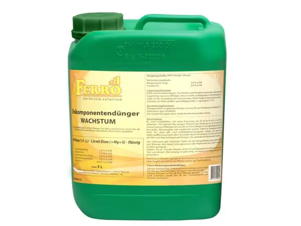 ferro-einkomponenten-duenger-wachstum